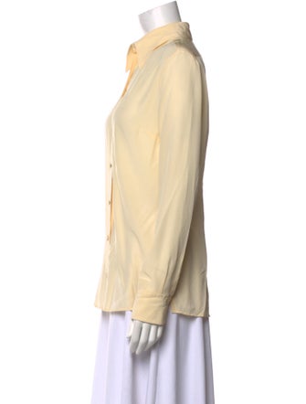 Gucci Long Sleeve Button-Up Top