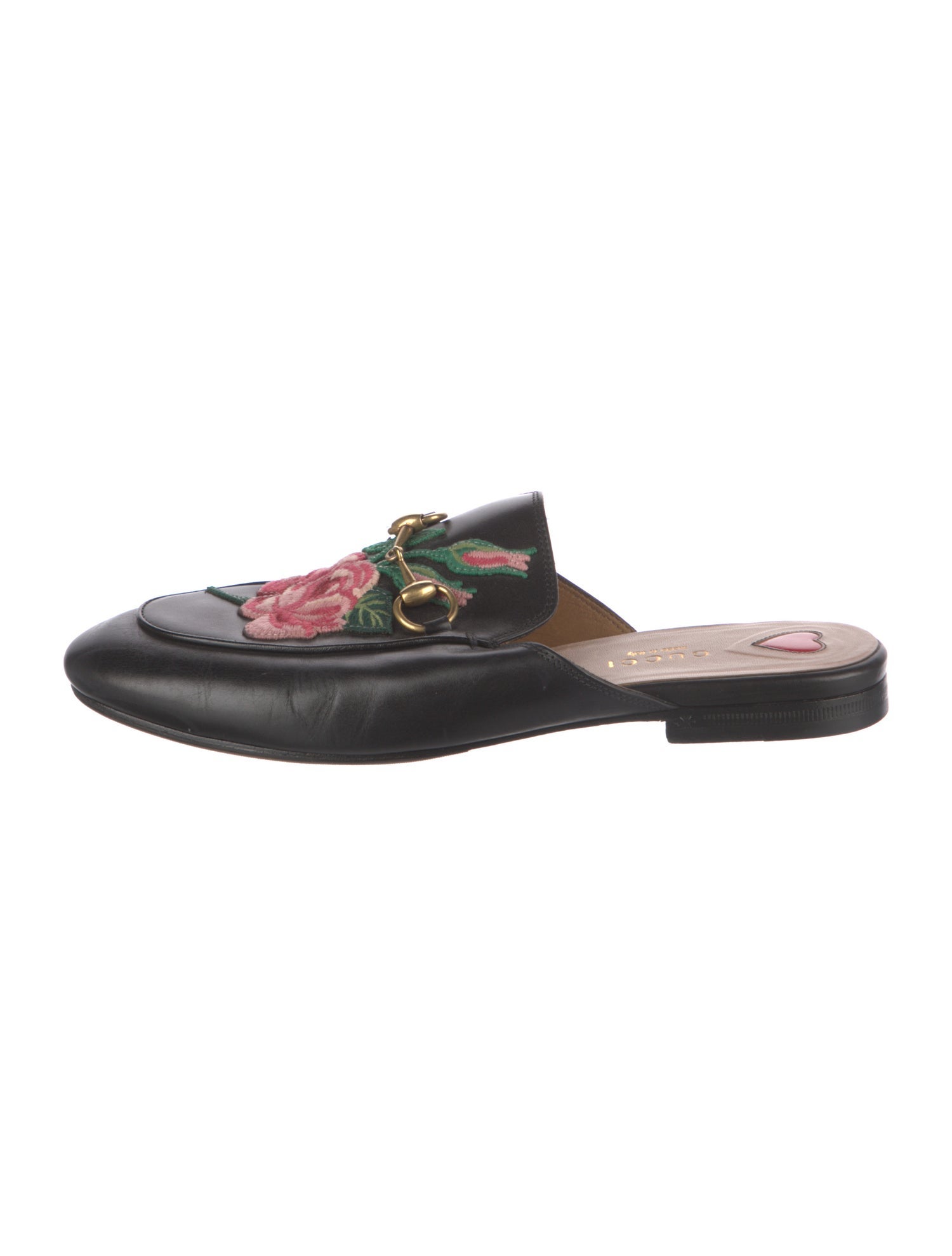 Gucci Horsebit Accent Leather Mules
