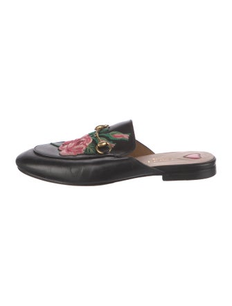 Gucci Horsebit Accent Leather Mules