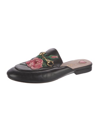 Gucci Horsebit Accent Leather Mules