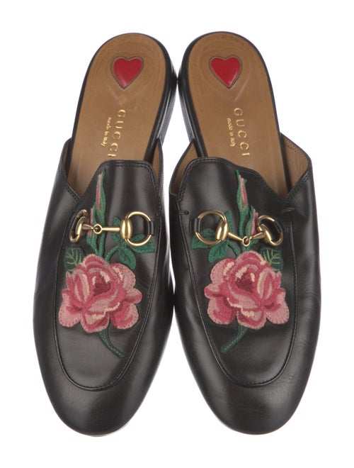 Gucci Horsebit Accent Leather Mules