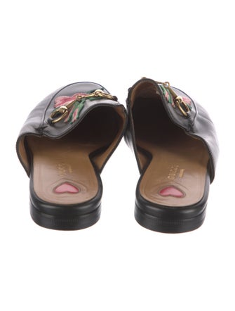 Gucci Horsebit Accent Leather Mules