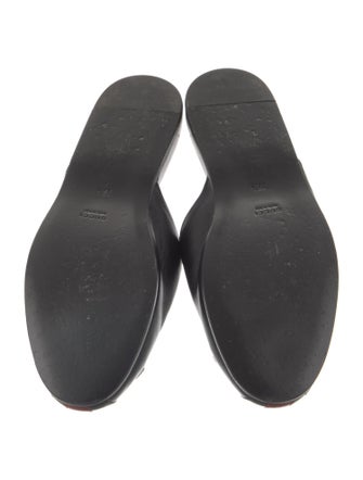 Gucci Web Accent Leather Mules