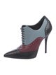 Gucci Leather Colorblock Pattern Pumps