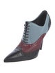Gucci Leather Colorblock Pattern Pumps