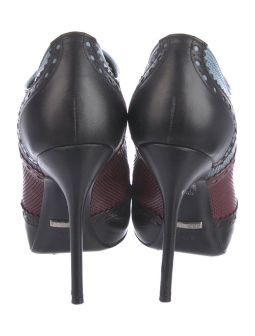 Gucci Leather Colorblock Pattern Pumps
