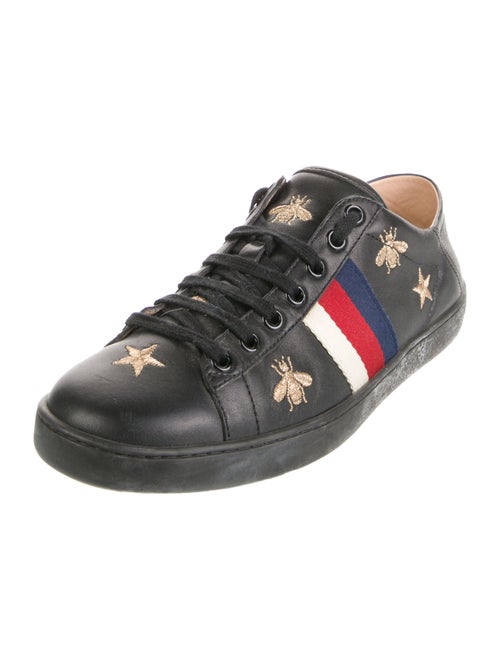 Gucci Sylvie Web Accent Leather Sneakers