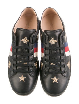 Gucci Sylvie Web Accent Leather Sneakers