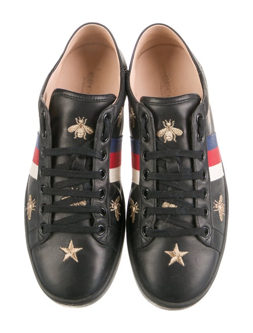 Gucci Sylvie Web Accent Leather Sneakers