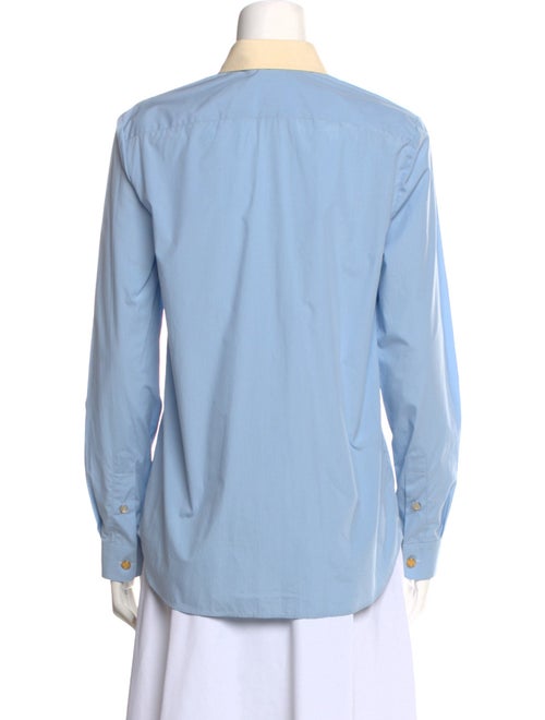 Gucci 2022 Long Sleeve Button-Up Top