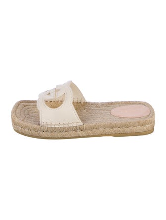 Gucci Interlocking G Logo Leather Espadrilles