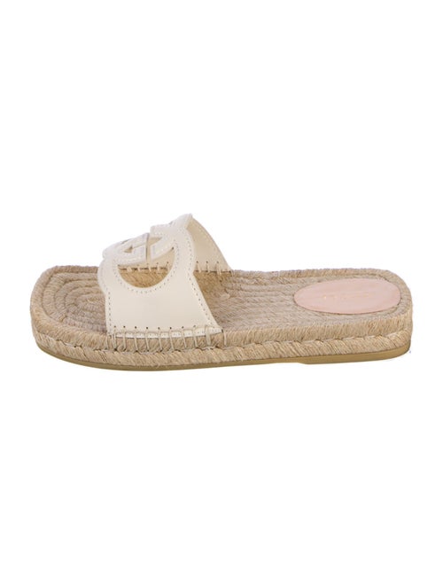 Gucci Interlocking G Logo Leather Espadrilles