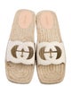 Gucci Interlocking G Logo Leather Espadrilles