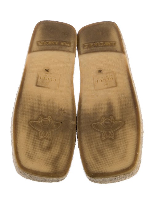 Gucci Interlocking G Logo Leather Espadrilles