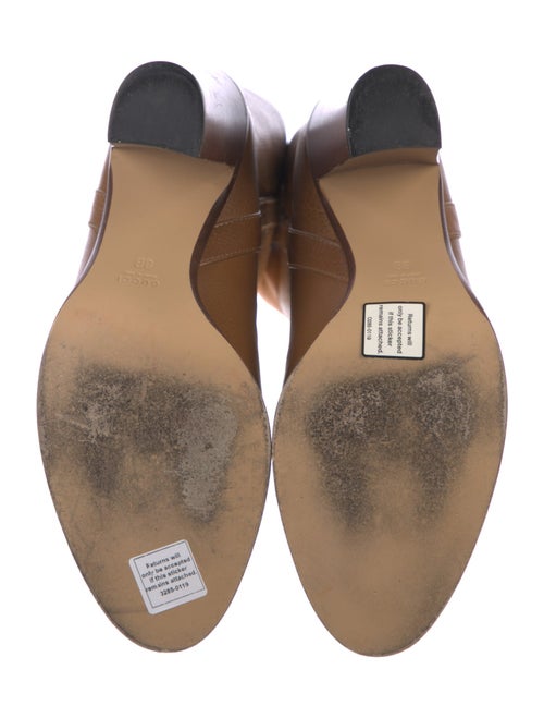 Gucci Interlocking G Logo Leather Riding Boots