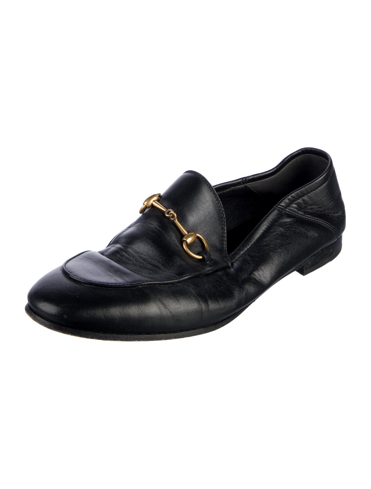 Gucci Horsebit Accent Leather Loafers