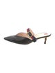 Gucci Sylvie Web Accent Leather Mules