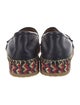 Gucci Sylvie Web Accent Leather Espadrilles