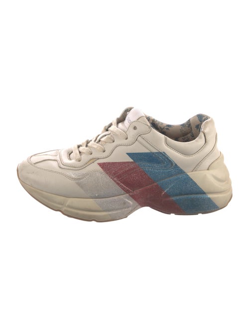 Gucci Leather Printed Chunky Sneakers