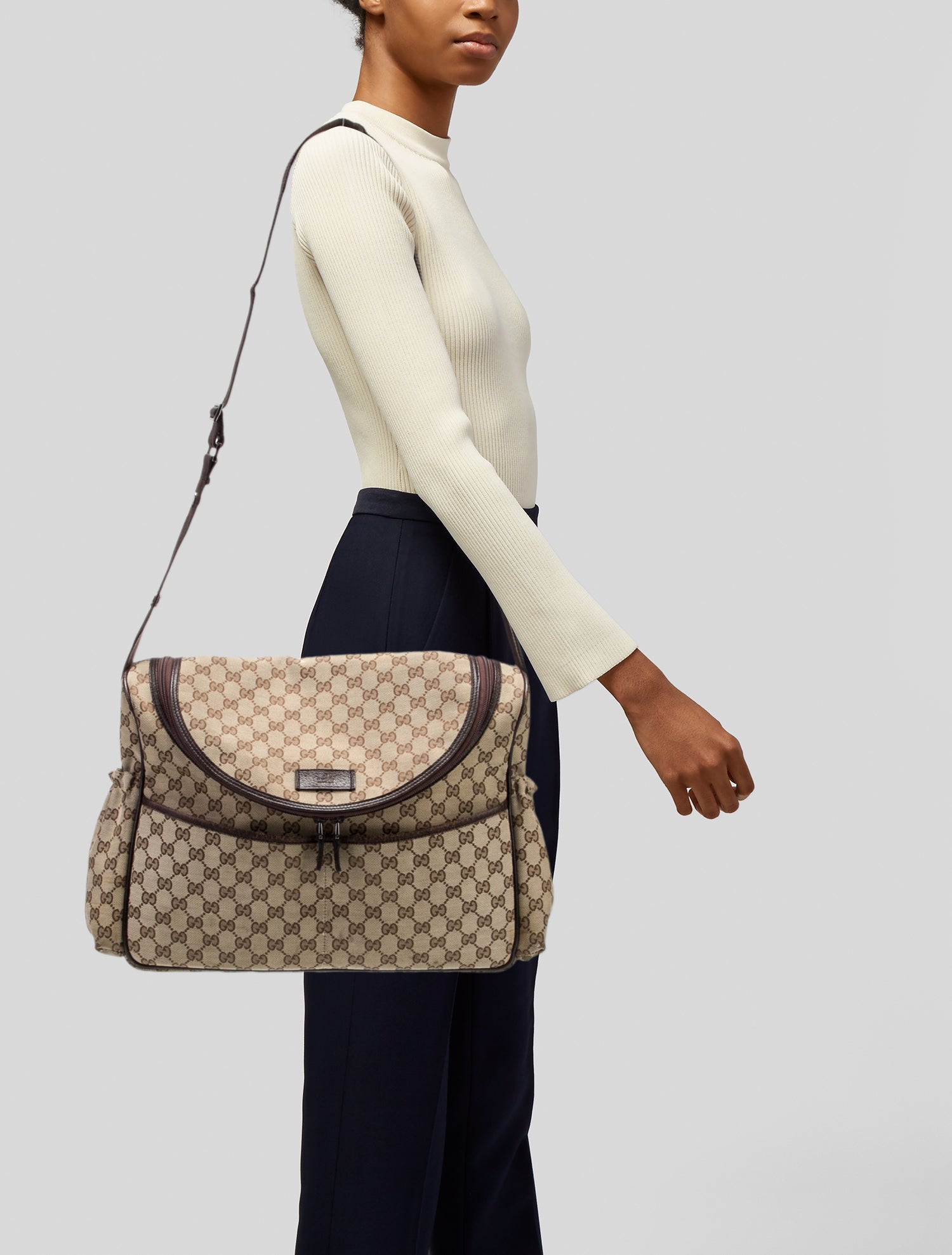 Gucci GG Canvas Diaper Bag