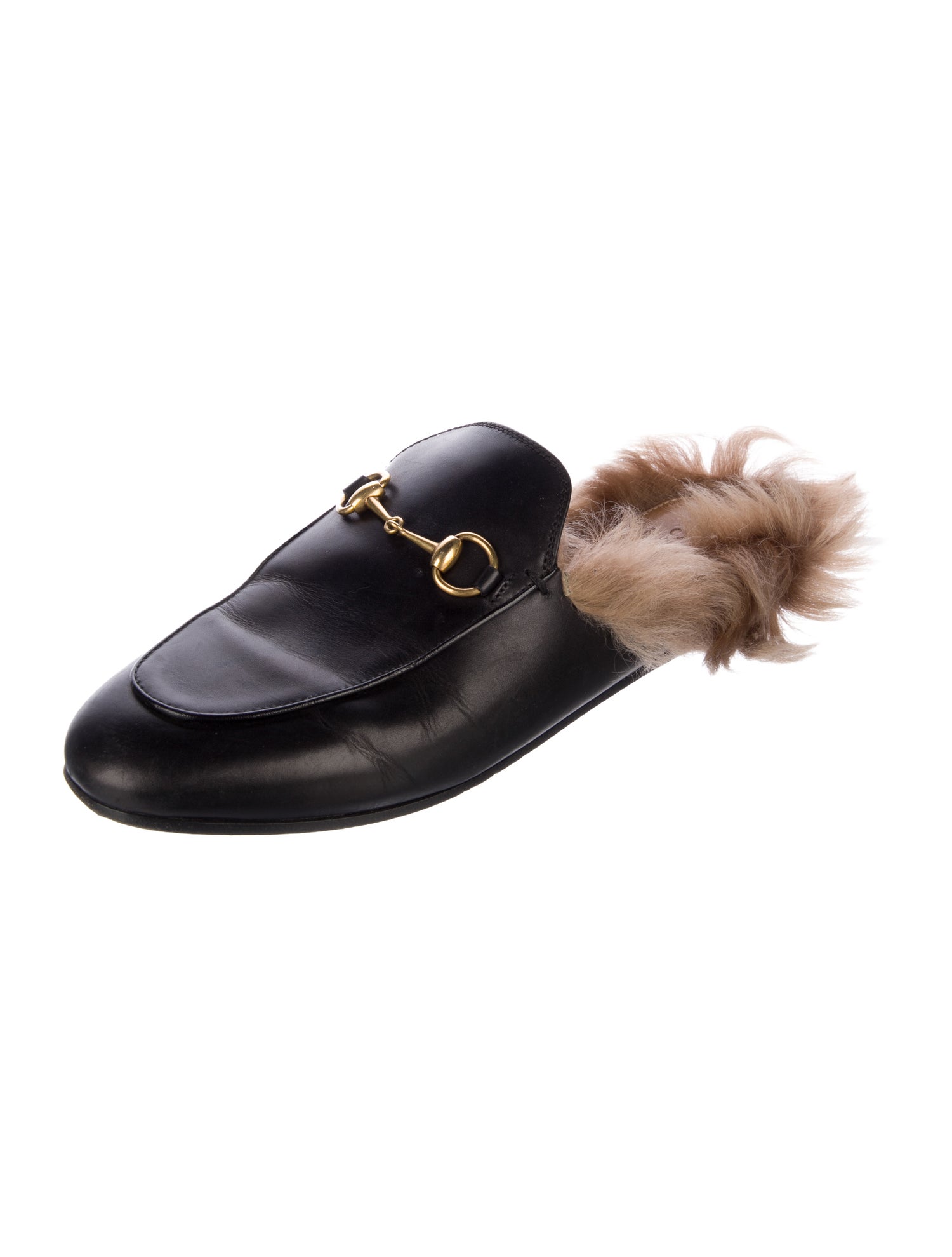 Gucci Horsebit Accent Leather Mules