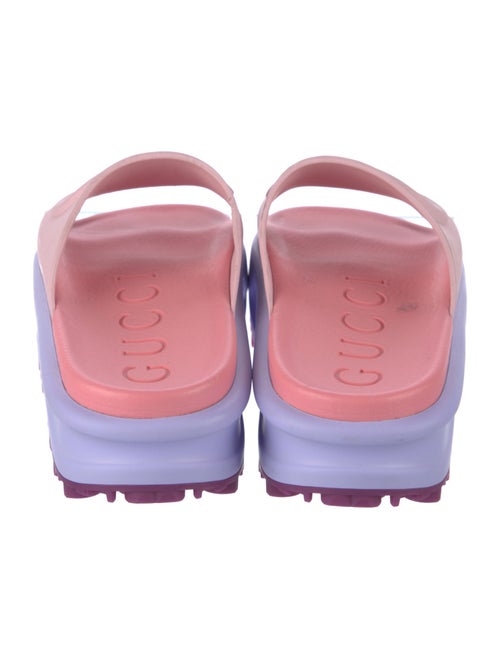 Gucci Interlocking G Logo Rubber Slides