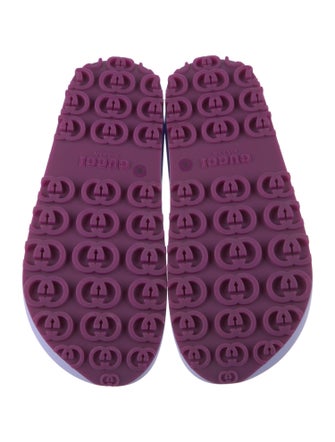 Gucci Interlocking G Logo Rubber Slides