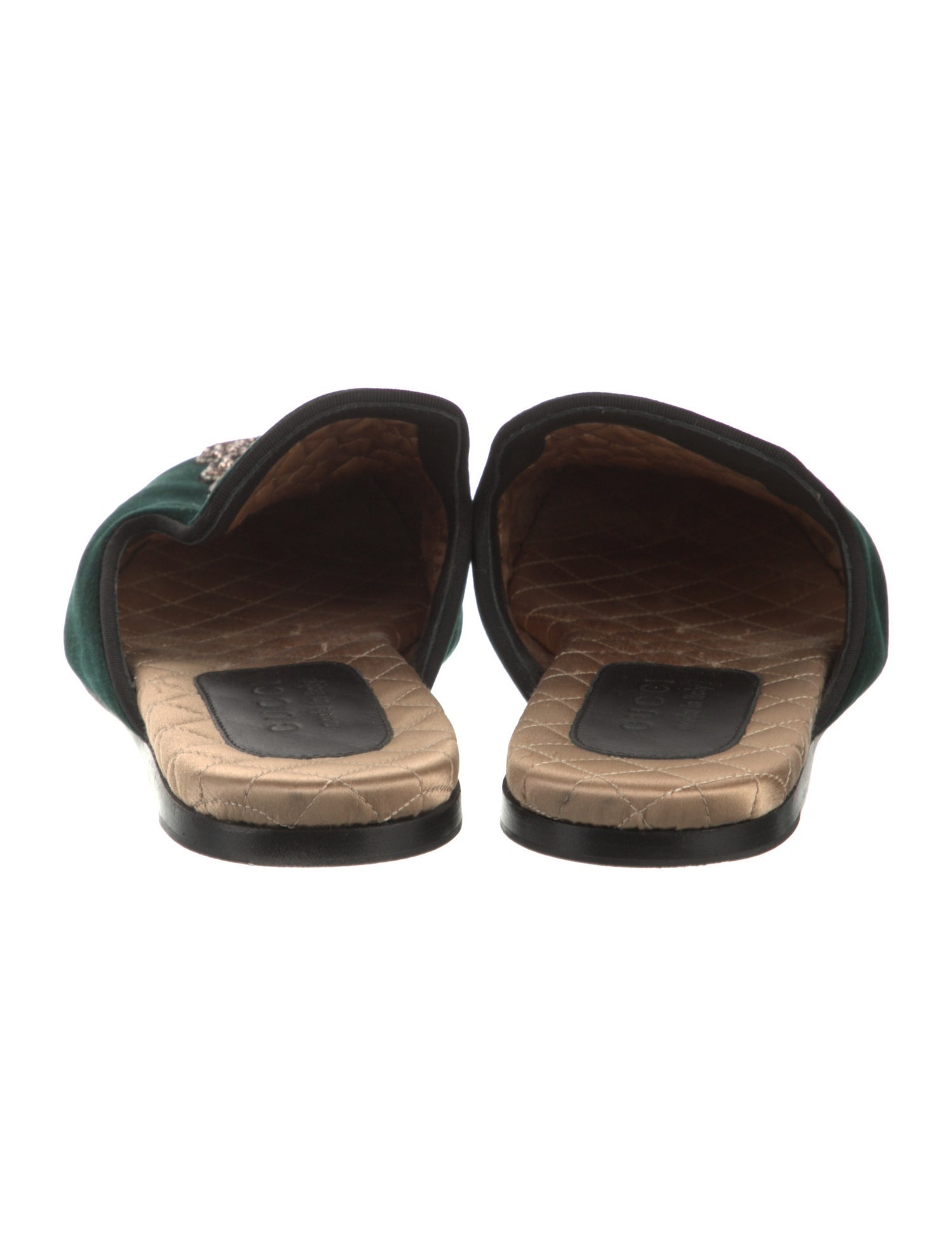 Gucci Kingsnake Velvet Mules