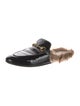 Gucci Horsebit Accent Patent Leather Mules