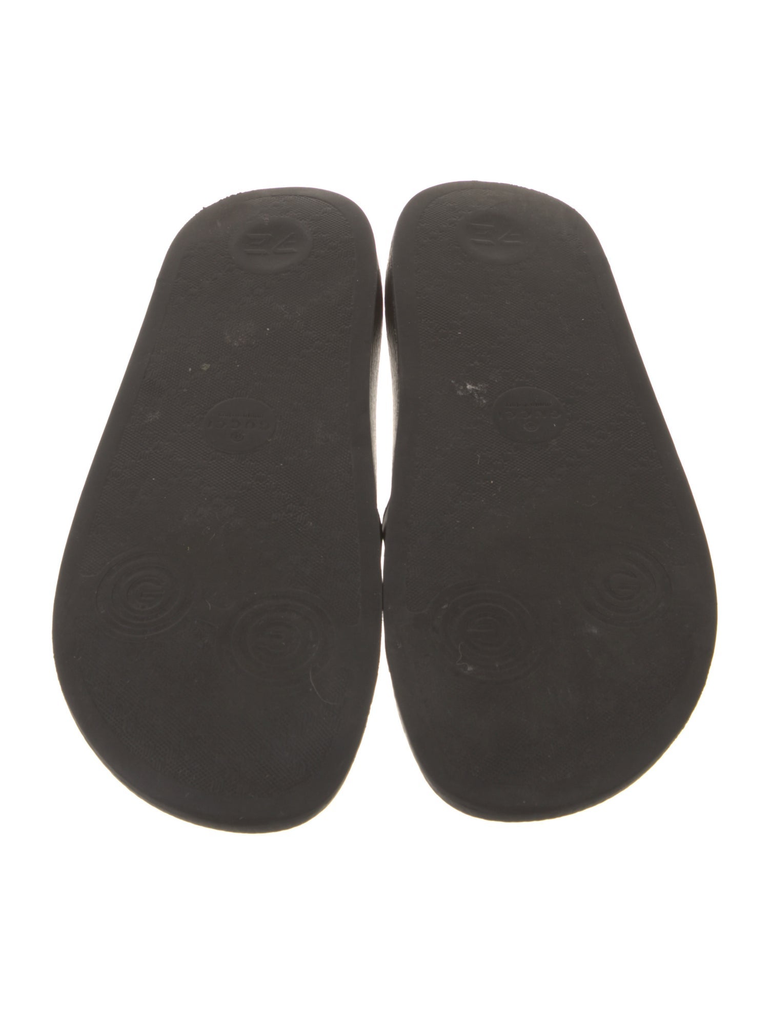 Gucci Interlocking G Logo Rubber Slides
