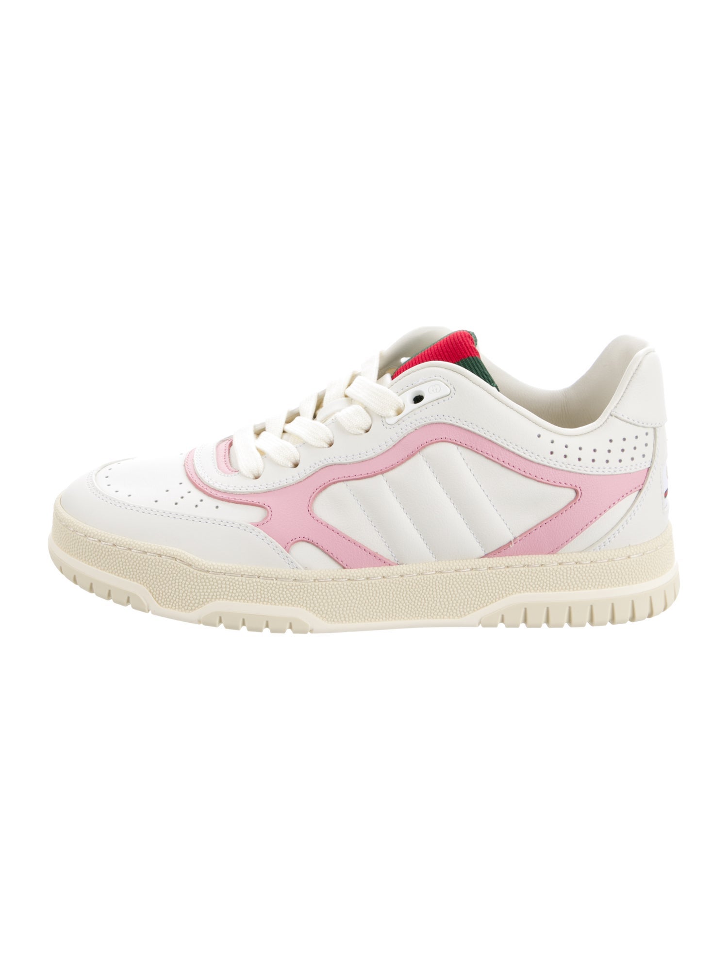 Gucci Web Accent Leather Sneakers