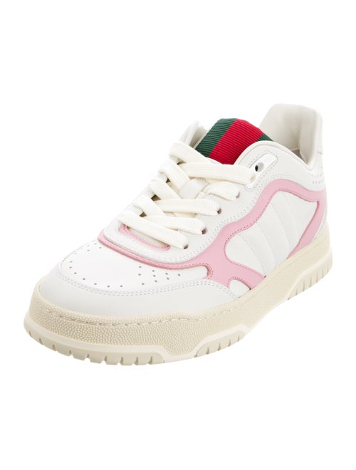 Gucci Web Accent Leather Sneakers