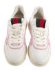 Gucci Web Accent Leather Sneakers