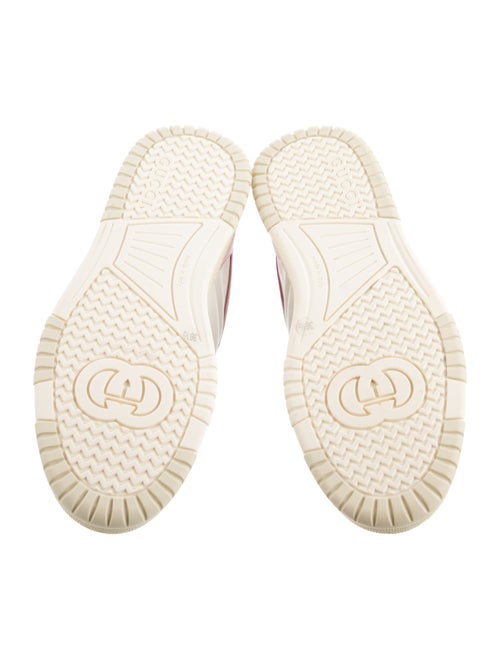 Gucci Web Accent Leather Sneakers