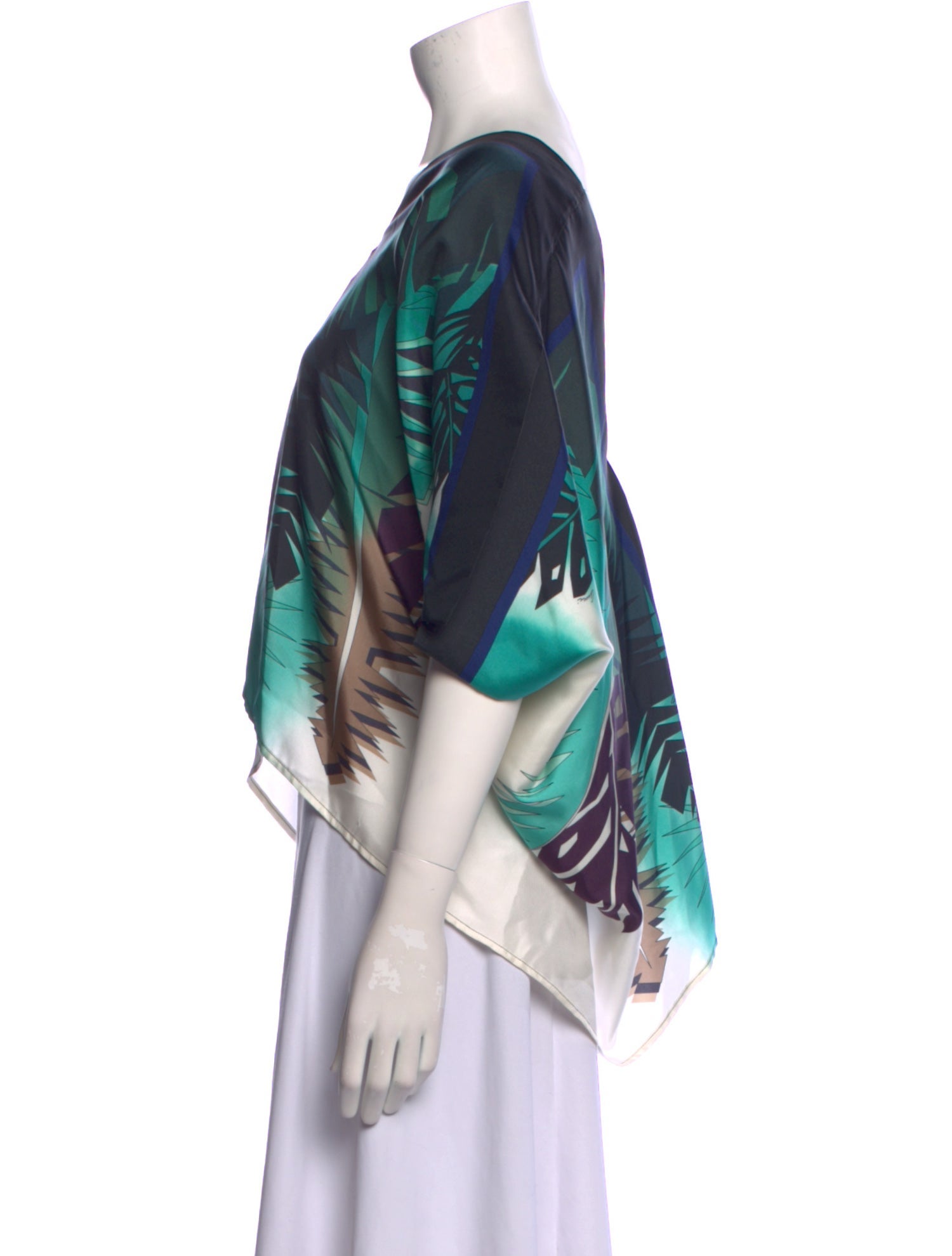 Gucci Silk Printed Crop Top