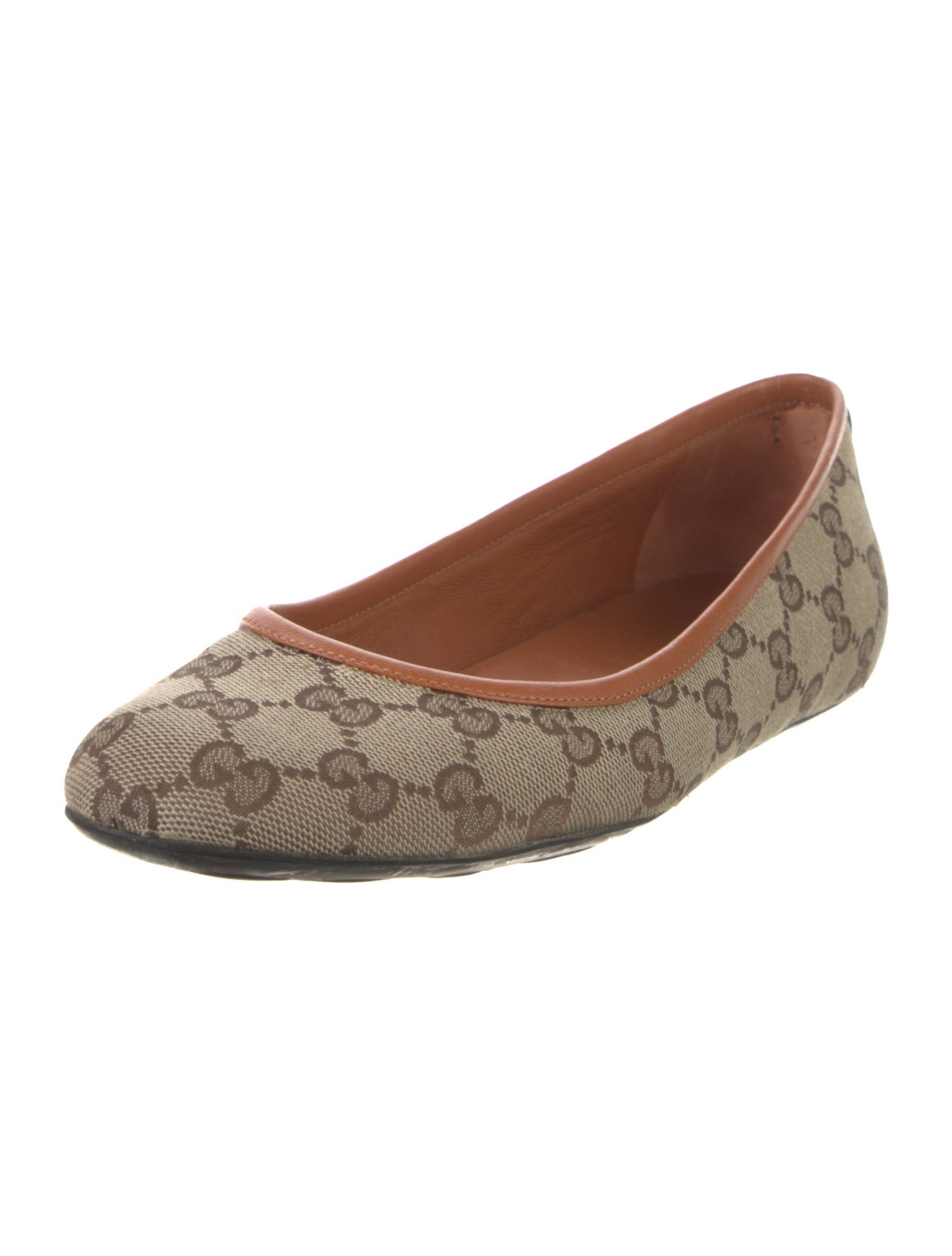 Gucci GG Canvas Canvas Ballet Flats