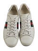 Gucci Web Accent Leather Sneakers