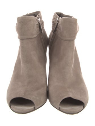 Gucci Suede Pleated Accents Boots