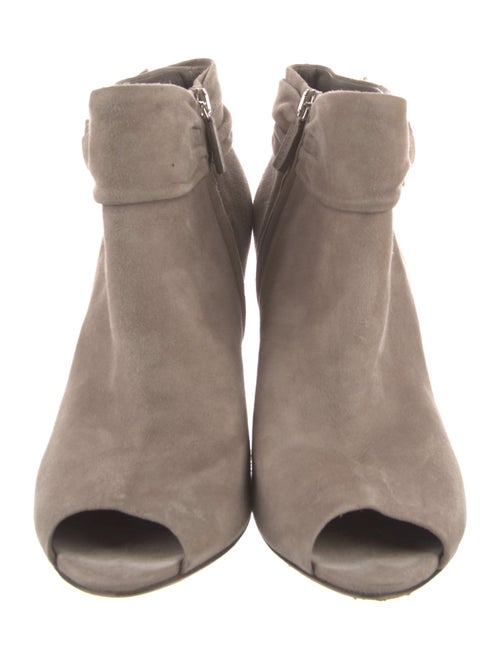 Gucci Suede Pleated Accents Boots