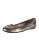 Gucci Interlocking G Logo Leather Ballet Flats