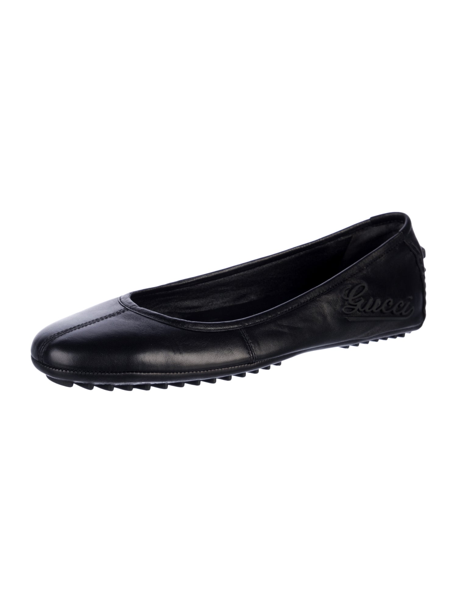 Gucci Leather Ballet Flats