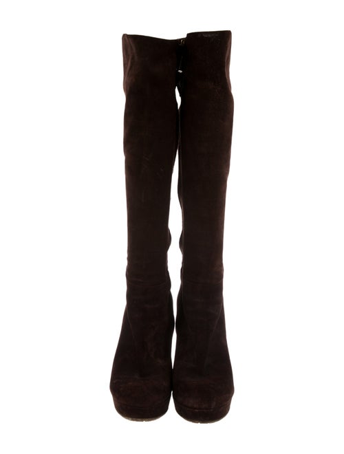 Gucci Interlocking G Logo Suede Boots