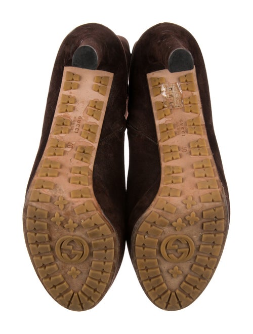 Gucci Interlocking G Logo Suede Boots