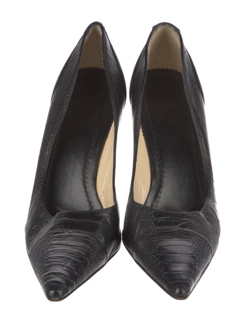 Gucci Embossed Leather Pumps