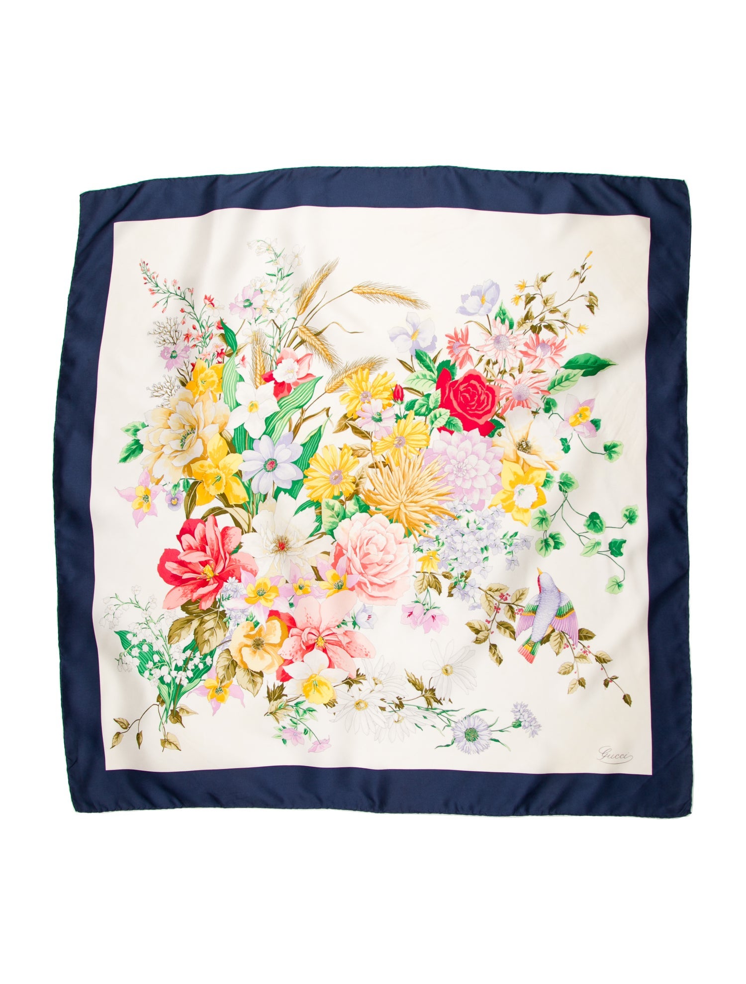 Gucci Flora Print Scarf