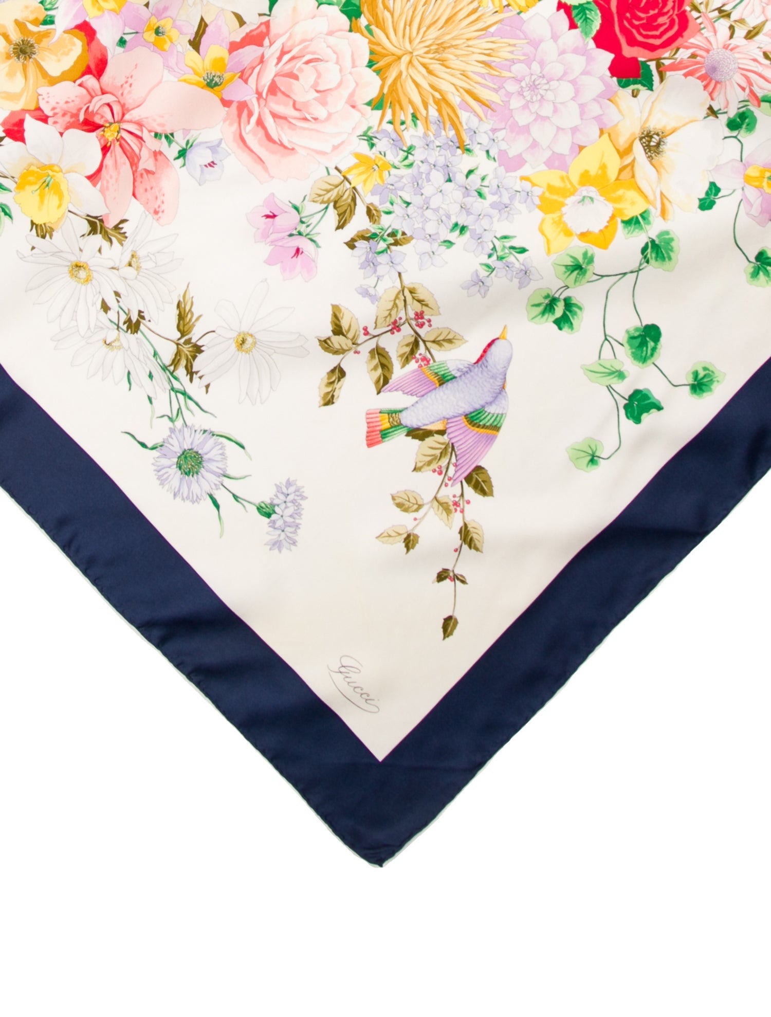 Gucci Flora Print Scarf