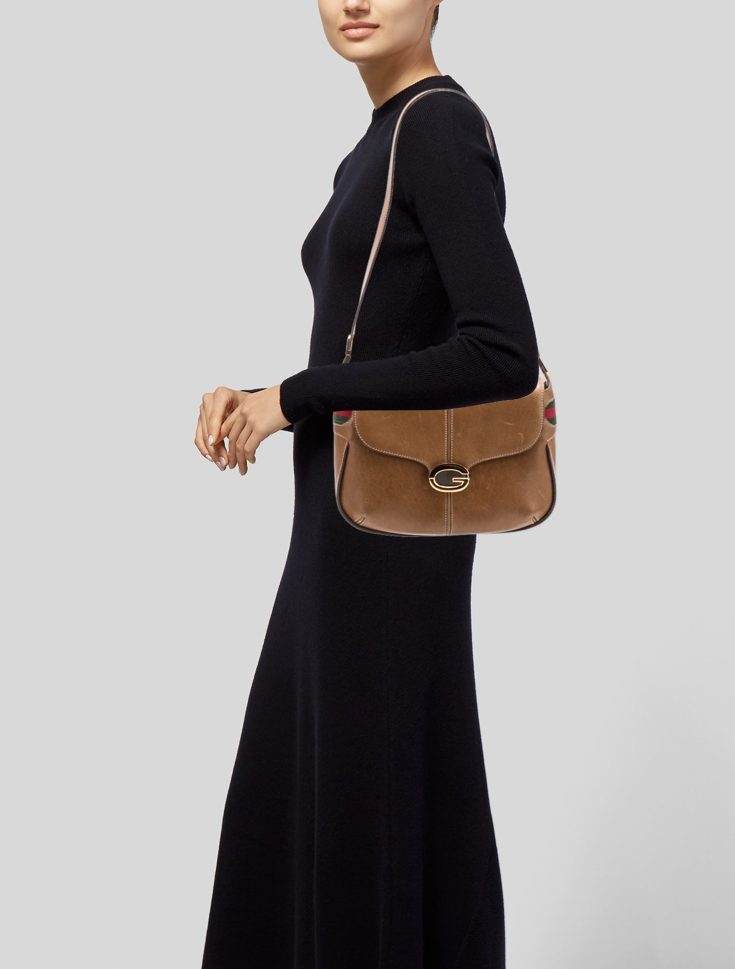 Gucci Web Shoulder Bag Vintage