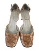 Gucci Python Animal Print D'Orsay Pumps
