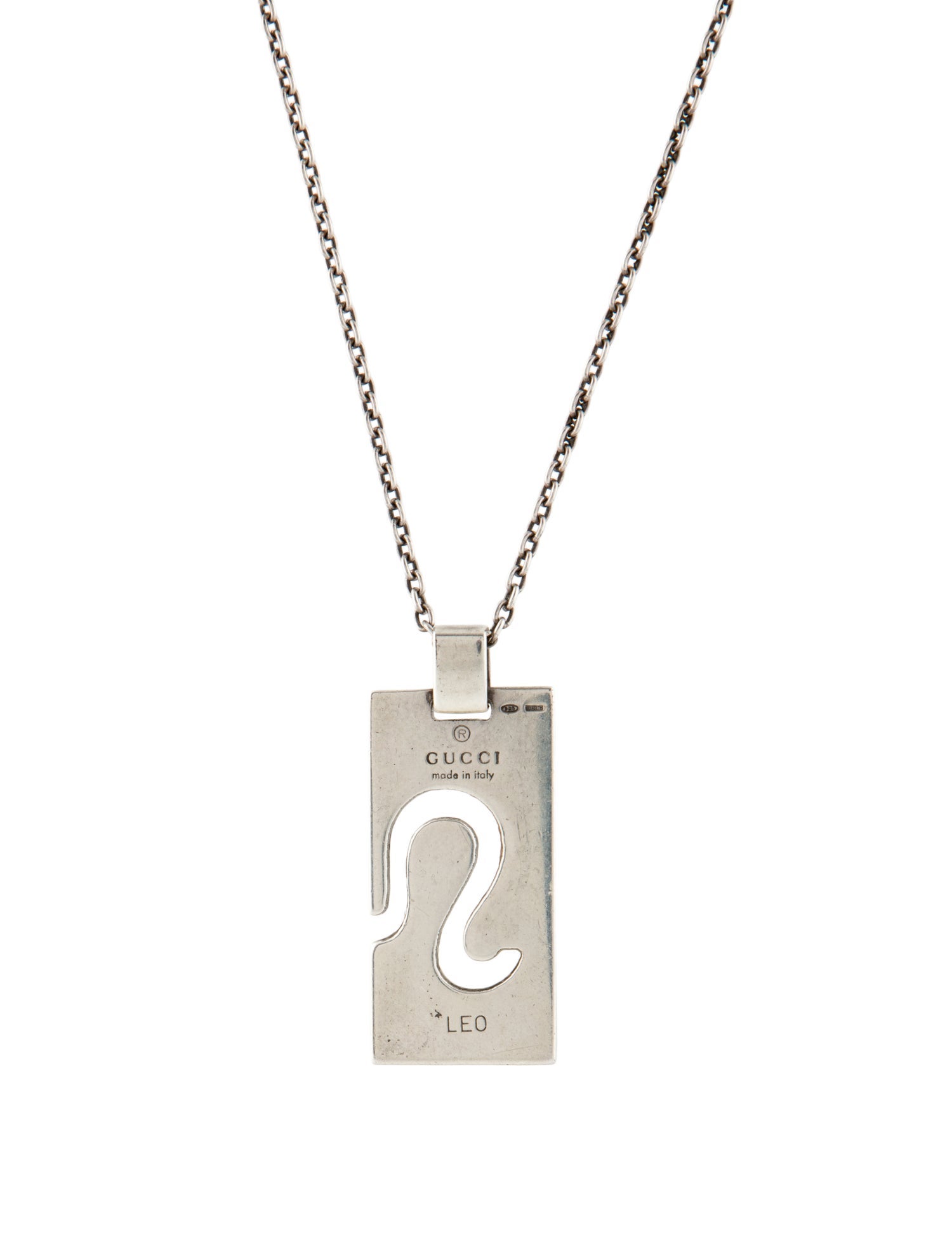 Gucci Zodiac 'Leo' Pendant Necklace