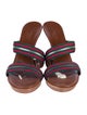 Gucci Web Accent Striped Slides